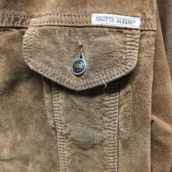 Skotts Suede Women's Jacket Brown Large - Picture 8 of 10